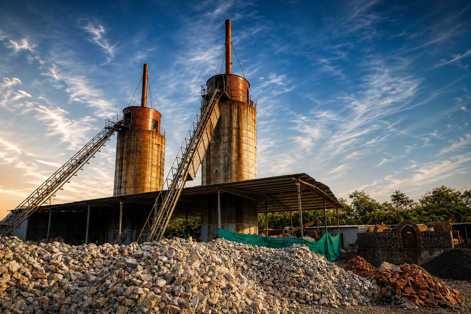 Amogh Lime Industries dolomite processing facility